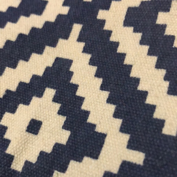 HP🎉Summer & Rose Cotton Tote with Rope Handles-Denim Blue&Cream Print-18x13x5 - Picture 4 of 16